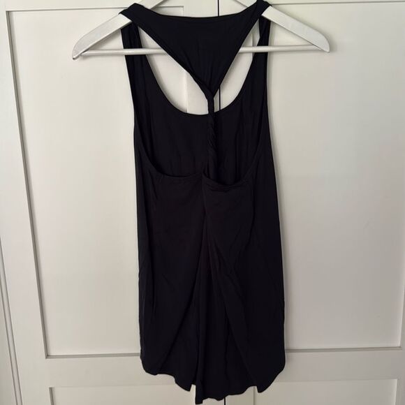 New Tavi x Pure Barre Active Twisted Racerback Tank Small, “Barre So Hard” Black - Picture 4 of 10